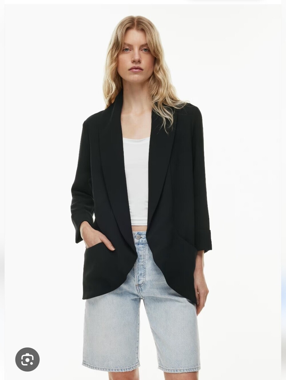 ARITZIA | Wilfred North Crepe Blazer Black Sz 00
